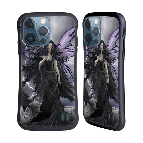 Head Case Designs Officially Licensed Nene Thomas Gothic Storm Fairy with Lightning Hybrid Case Compatible with Apple iPhone 13 Pro