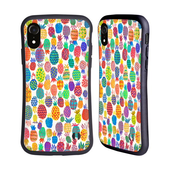 Head Case Designs Officially Licensed Ninola Patterns Cute Pineapples Hybrid Case Compatible with Apple iPhone XR