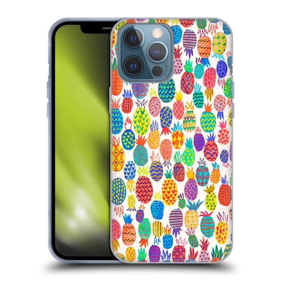 Head Case Designs Officially Licensed Ninola Patterns Cute Pineapples Soft Gel Case Compatible with Apple iPhone 13 Pro Max