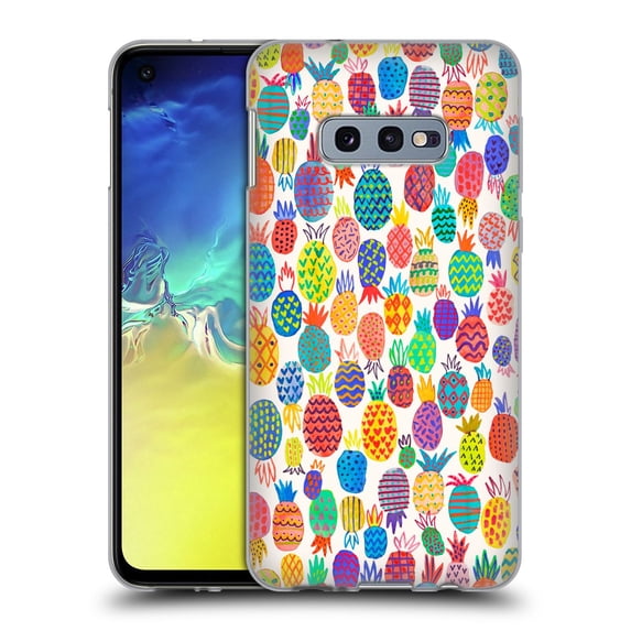 Head Case Designs Officially Licensed Ninola Patterns Cute Pineapples Soft Gel Case Compatible with Samsung Galaxy S10e