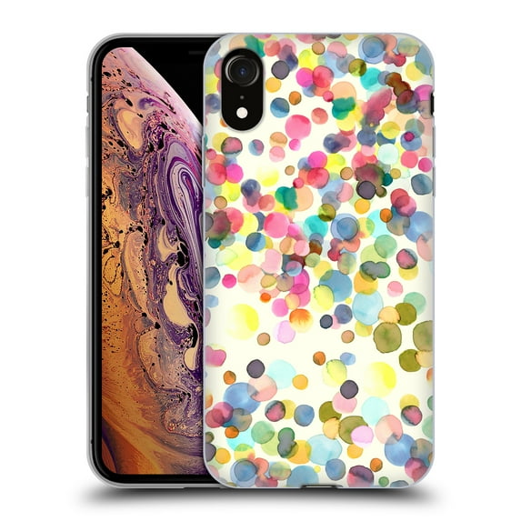 Head Case Designs Officially Licensed Ninola Watercolor Prints Dots Soft Gel Case Compatible with Apple iPhone XR