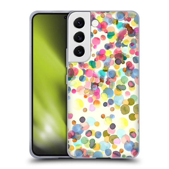 Head Case Designs Officially Licensed Ninola Watercolor Prints Dots Soft Gel Case Compatible with Samsung Galaxy S22 5G