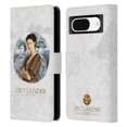 thumbnail image 1 of Head Case Designs Officially Licensed Outlander Portraits Claire, Jamie & Frank Leather Book Wallet Case Cover Compatible with Google Pixel 8, 1 of 6