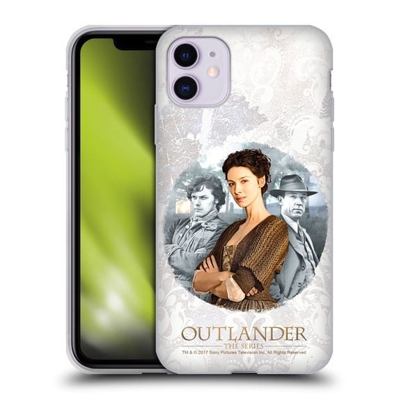 Head Case Designs Officially Licensed Outlander Portraits Claire, Jamie & Frank Soft Gel Case Compatible with Apple iPhone 11