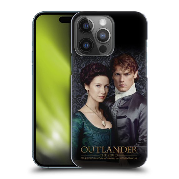 Head Case Designs Officially Licensed Outlander Portraits Claire & Jamie Hard Back Case Compatible with Apple iPhone 14 Pro