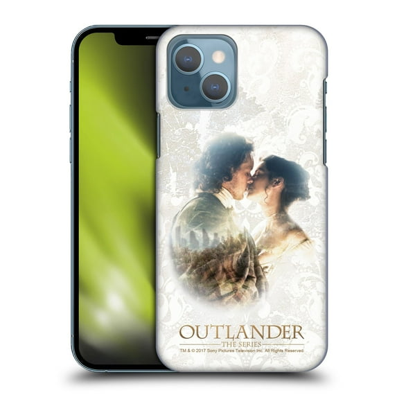 Head Case Designs Officially Licensed Outlander Portraits Claire & Jamie Kiss Hard Back Case Compatible with Apple iPhone 13