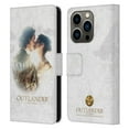 thumbnail image 1 of Head Case Designs Officially Licensed Outlander Portraits Claire & Jamie Kiss Leather Book Wallet Case Cover Compatible with Apple iPhone 14 Pro, 1 of 6