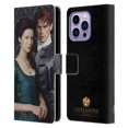 thumbnail image 1 of Head Case Designs Officially Licensed Outlander Portraits Claire & Jamie Leather Book Wallet Case Cover Compatible with Apple iPhone 14 Pro Max, 1 of 6