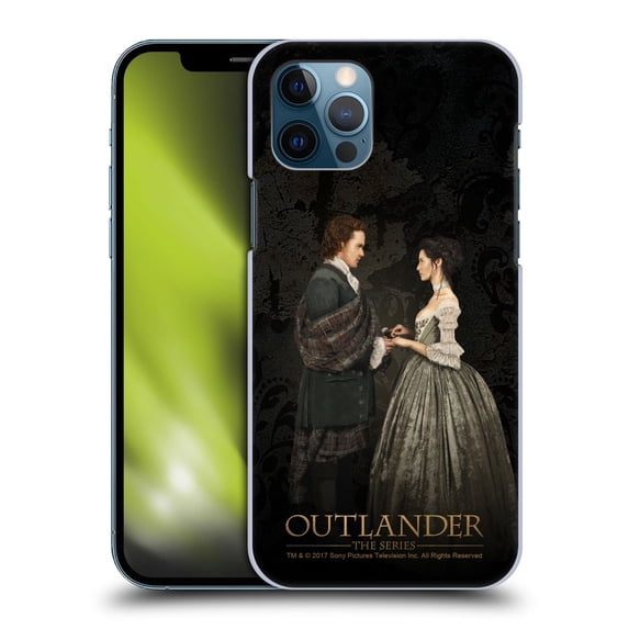 Head Case Designs Officially Licensed Outlander Portraits Claire & Jamie Painting Hard Back Case Compatible with Apple iPhone 12 / iPhone 12 Pro