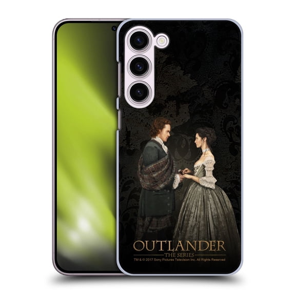 Head Case Designs Officially Licensed Outlander Portraits Claire & Jamie Painting Hard Back Case Compatible with Samsung Galaxy S23+ 5G