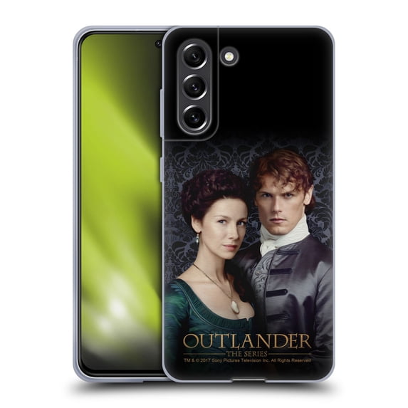 Head Case Designs Officially Licensed Outlander Portraits Claire & Jamie Soft Gel Case Compatible with Samsung Galaxy S21 FE 5G