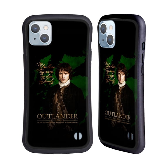 Head Case Designs Officially Licensed Outlander Portraits Jamie Hybrid Case Compatible with Apple iPhone 14 Plus