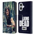 thumbnail image 1 of Head Case Designs Officially Licensed AMC The Walking Dead Daryl Dixon Lurk Leather Book Wallet Case Cover Compatible with Apple iPhone 16, 1 of 6