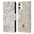 thumbnail image 1 of Head Case Designs Officially Licensed Outlander Seals And Icons Map Leather Book Wallet Case Cover Compatible with Apple iPhone 12 Mini, 1 of 6
