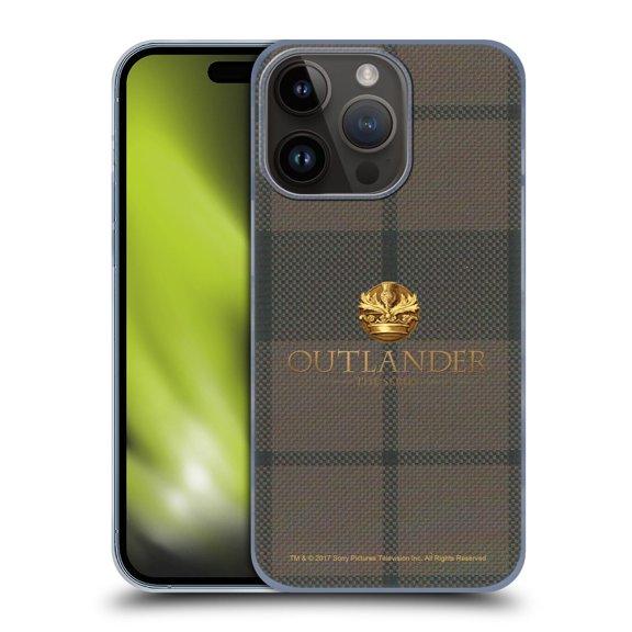 Head Case Designs Officially Licensed Outlander Tartans Cocknammon Hard Back Case Compatible with Apple iPhone 15 Pro