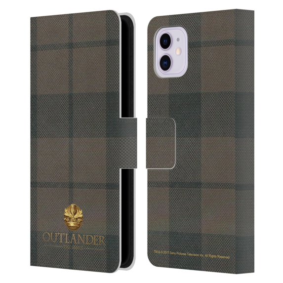 Head Case Designs Officially Licensed Outlander Tartans Cocknammon Leather Book Wallet Case Cover Compatible with Apple iPhone 11