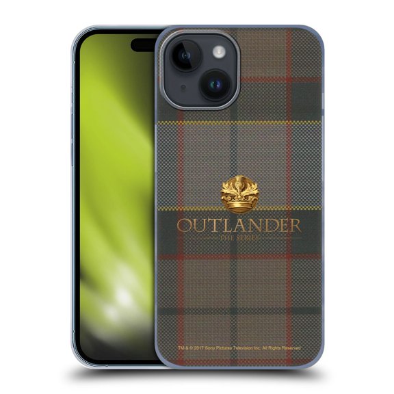 Head Case Designs Officially Licensed Outlander Tartans Fraser Hard Back Case Compatible with Apple iPhone 15