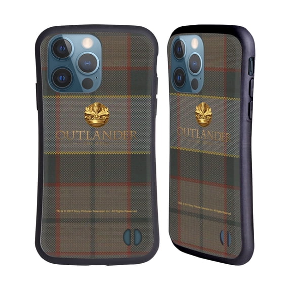 Head Case Designs Officially Licensed Outlander Tartans Fraser Hybrid Case Compatible with Apple iPhone 13 Pro