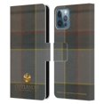 thumbnail image 1 of Head Case Designs Officially Licensed Outlander Tartans Fraser Leather Book Wallet Case Cover Compatible with Apple iPhone 12 / iPhone 12 Pro, 1 of 6