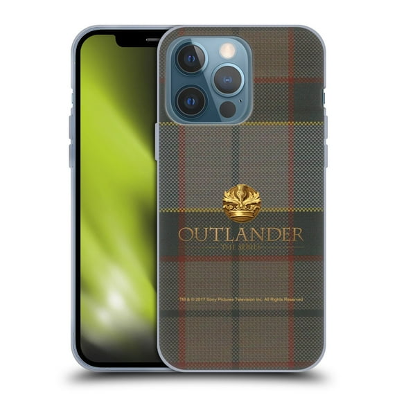 Head Case Designs Officially Licensed Outlander Tartans Fraser Soft Gel Case Compatible with Apple iPhone 13 Pro