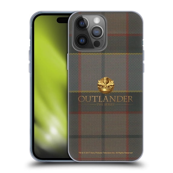 Head Case Designs Officially Licensed Outlander Tartans Fraser Soft Gel Case Compatible with Apple iPhone 14 Pro Max