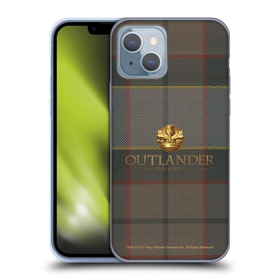 Head Case Designs Officially Licensed Outlander Tartans Fraser Soft Gel Case Compatible with Apple iPhone 14