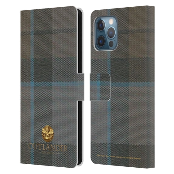 Head Case Designs Officially Licensed Outlander Tartans Mackenzie Leather Book Wallet Case Cover Compatible with Apple iPhone 12 Pro Max