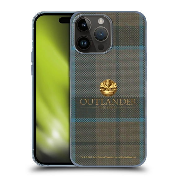 Head Case Designs Officially Licensed Outlander Tartans Mackenzie Soft Gel Case Compatible with Apple iPhone 15 Pro Max