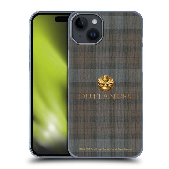 Head Case Designs Officially Licensed Outlander Tartans Plaid Hard Back Case Compatible with Apple iPhone 15 Plus