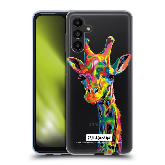 Head Case Designs Officially Licensed P.D. Moreno Animals Giraffe Soft Gel Case Compatible with Samsung Galaxy A13 5G (2021)