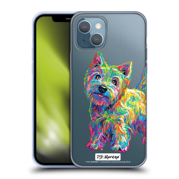 Head Case Designs Officially Licensed P.D. Moreno Animals II Marvin The Westie Dog Soft Gel Case Compatible with Apple iPhone 13