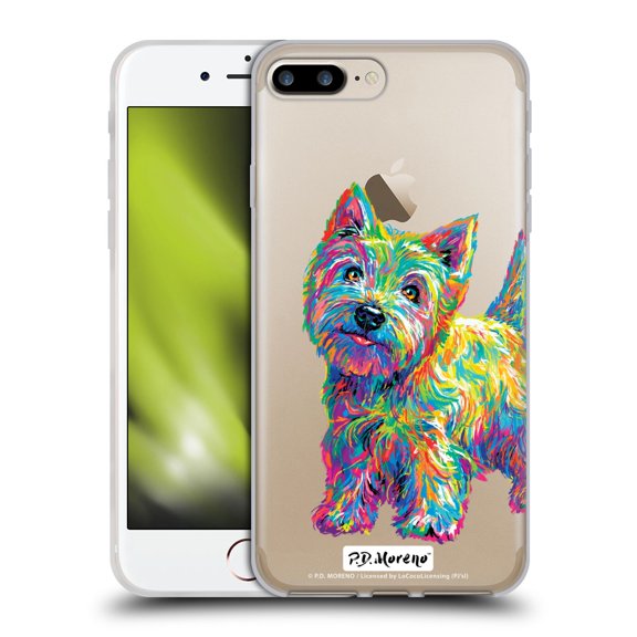 Head Case Designs Officially Licensed P.D. Moreno Animals II Marvin The Westie Dog Soft Gel Case Compatible with Apple iPhone 7 Plus / iPhone 8 Plus