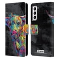 thumbnail image 1 of Head Case Designs Officially Licensed P.D. Moreno Animals II Reuben The Highland Cow Leather Book Wallet Case Cover Compatible with Samsung Galaxy S21 5G, 1 of 6