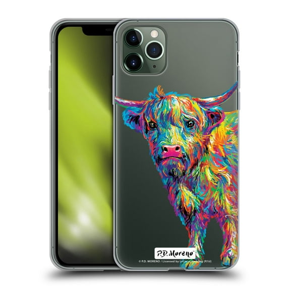 Head Case Designs Officially Licensed P.D. Moreno Animals II Reuben The Highland Cow Soft Gel Case Compatible with Apple iPhone 11 Pro Max