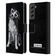 thumbnail image 1 of Head Case Designs Officially Licensed P.D. Moreno Black And White Dogs Border Collie Leather Book Wallet Case Cover Compatible with Samsung Galaxy S21 FE 5G, 1 of 6