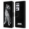 thumbnail image 1 of Head Case Designs Officially Licensed P.D. Moreno Black And White Dogs Border Collie Leather Book Wallet Case Cover Compatible with Samsung Galaxy S21 Ultra 5G, 1 of 6