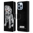 thumbnail image 1 of Head Case Designs Officially Licensed P.D. Moreno Black And White Dogs Labrador Retriever Leather Book Wallet Case Cover Compatible with Apple iPhone 13 Pro Max, 1 of 6