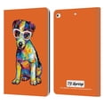 thumbnail image 1 of Head Case Designs Officially Licensed P.D. Moreno Dogs Jack Russell Leather Book Wallet Case Cover Compatible with Apple iPad 9.7 2017 / iPad 9.7 2018, 1 of 6