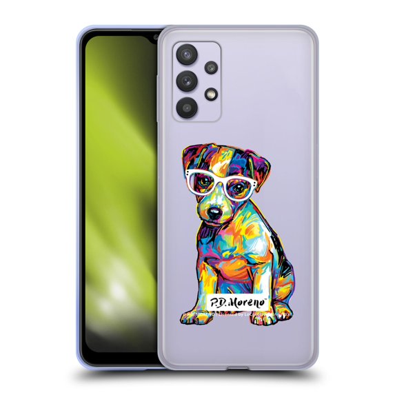 Head Case Designs Officially Licensed P.D. Moreno Dogs Jack Russell Soft Gel Case Compatible with Samsung Galaxy A32 5G / M32 5G (2021)
