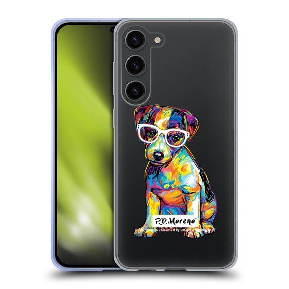 Head Case Designs Officially Licensed P.D. Moreno Dogs Jack Russell Soft Gel Case Compatible with Samsung Galaxy S23+ 5G