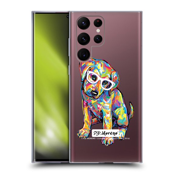 Head Case Designs Officially Licensed P.D. Moreno Dogs Yellow Labrador Soft Gel Case Compatible with Samsung Galaxy S22 Ultra 5G