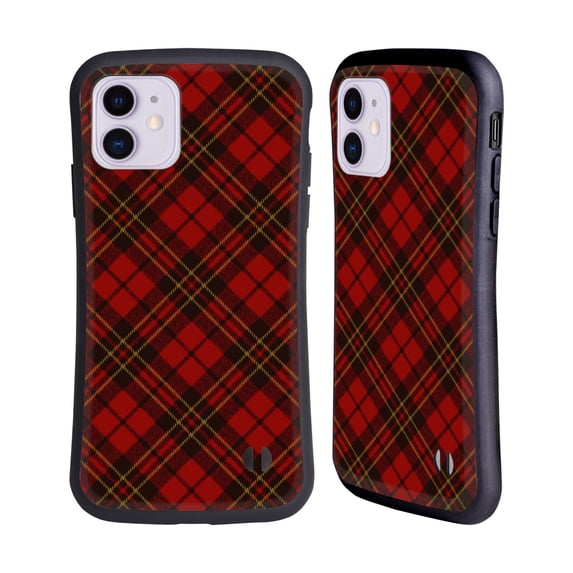 Head Case Designs Officially Licensed PLdesign Christmas Red Tartan Hybrid Case Compatible with Apple iPhone 11