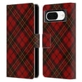 thumbnail image 1 of Head Case Designs Officially Licensed PLdesign Christmas Red Tartan Leather Book Wallet Case Cover Compatible with Google Pixel 8, 1 of 6
