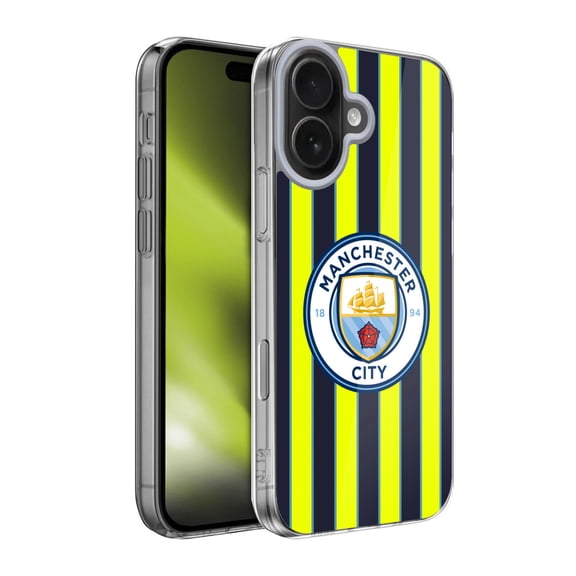 Head Case Designs Manchester City Man City FC 2024/25 Badge Kit Away Soft Gel Case for Apple iPhone 17