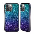 thumbnail image 1 of Head Case Designs Officially Licensed PLdesign Glitter Sparkles Aqua Blue Hybrid Case Compatible with Apple iPhone 14 Pro, 1 of 7