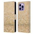 thumbnail image 1 of Head Case Designs Officially Licensed PLdesign Glitter Sparkles Champagne Gold Leather Book Wallet Case Cover Compatible with Apple iPhone 14 Pro Max, 1 of 6