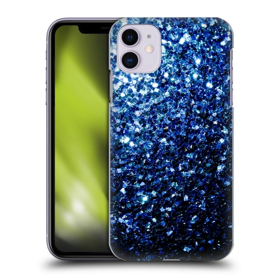 Head Case Designs Officially Licensed PLdesign Glitter Sparkles Dark Blue Hard Back Case Compatible with Apple iPhone 11
