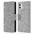 thumbnail image 1 of Head Case Designs Officially Licensed PLdesign Glitter Sparkles Silver Leather Book Wallet Case Cover Compatible with Apple iPhone 11, 1 of 6