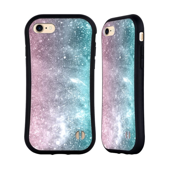Head Case Designs Officially Licensed PLdesign Sparkly Coral Sea Pink Hybrid Case Compatible with Apple iPhone 7 / 8 / SE 2020 & 2022