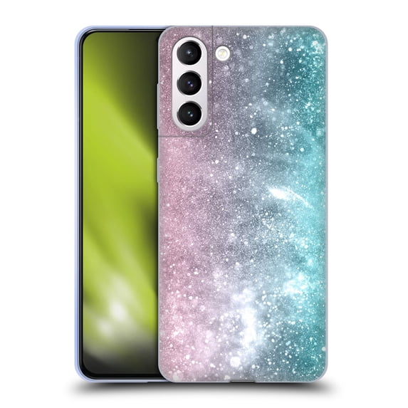 Head Case Designs Officially Licensed PLdesign Sparkly Coral Sea Pink Soft Gel Case Compatible with Samsung Galaxy S21+ 5G